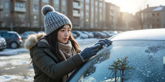 시동이 안 걸려 전화로 도움을 요청하는 운전자의 모습 긴급출동을 요청하는 운전자의 모습
