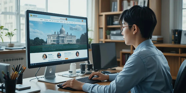 인터넷 등기소 이용 장면 모습 인터넷 등기소 사이트를 이용하는 모습