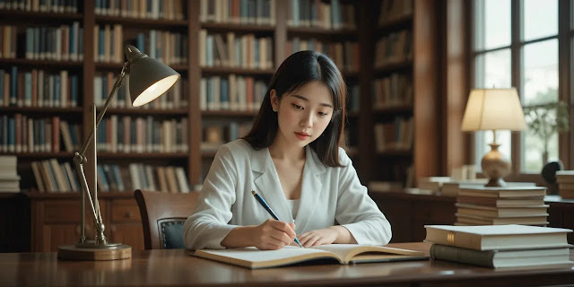 갈라파고스 다윈 이론을 정리하는 모습