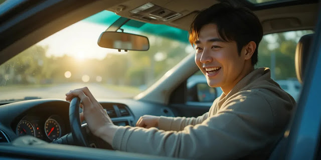 배터리 발전기 점검 방법 완료한 모습 수리 후 시동 버튼을 눌러 상태를 확인하는 모습